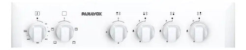 Cocina Panavox Comb Blanca 50e 3 Gas 1 Electrica Blanco