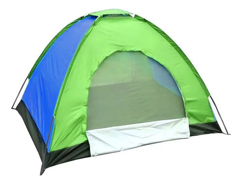 Carpa Igloo 3 Personas 1.5 X 2 X 1.10m Lh-3981 Verde/azul