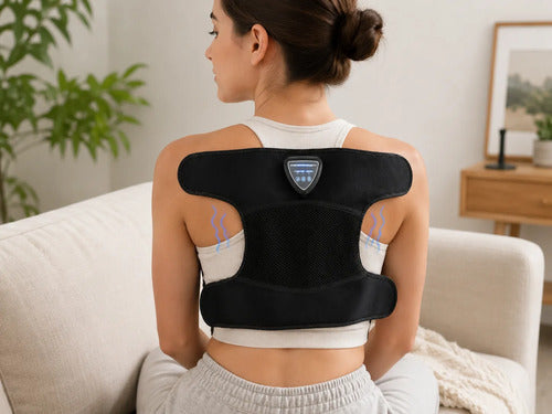 Masajeador Térmico Corporal Cuello Espalda Rodilla Usb Negro