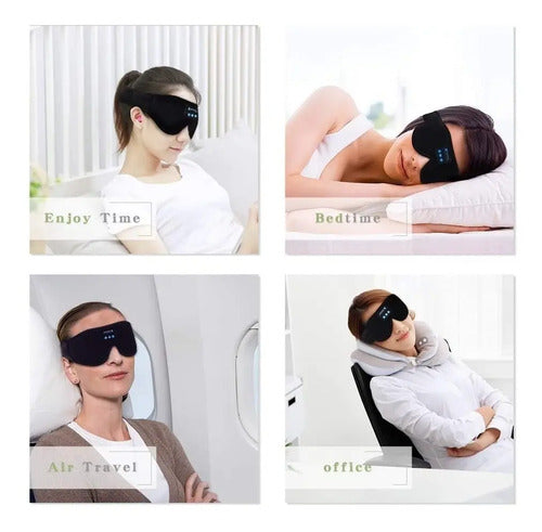 Tapa Cubre Ojos Para Dormir Relajación Negro Cuidado Personal
