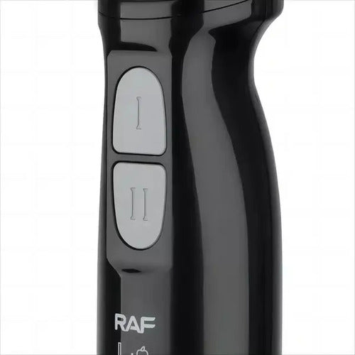 Mixer Raf Negro 4 En 1 Acero Inoxidable Picador Batidor Vaso Medidor