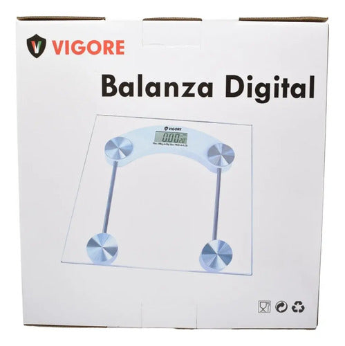Balanza De Vidrio 30x30cm Vigore Transparente