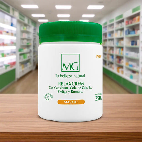Crema Para Masajes Relaxcrem Matías González - Pote 250cc. Neutra