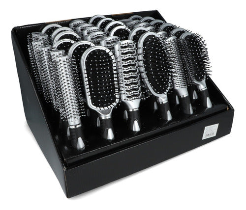 Set De Cepillos Surtidos 36 Pcs Cabello Pelo Peluqueria