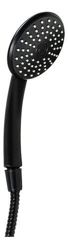 Monocomando Ducha Sin Trans Negro Frio Caliente