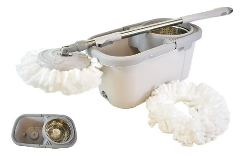 Mopa Balde Lampazo Centrifuga Giratoria Limpieza Hogar Piso