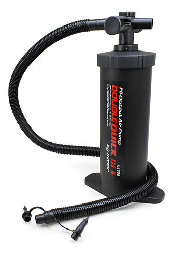 Inflador Doble Accion 37cm Intex Lh-3250 Negro