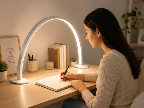 Lámpara Arco Led Media Luna Multifunción Grande 3 Niveles