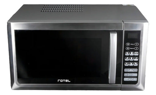 Microondas Rotel 38l Gris Digital Con Grill 1.5kw