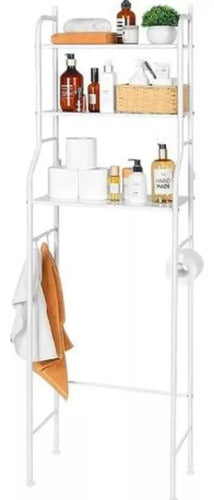 Estanteria Lavarropas Mueble Lavadero Organizador baño Blanco