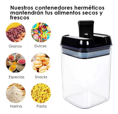 Frascos Hermetico Vacio Taper Envase Contenedor Disponible