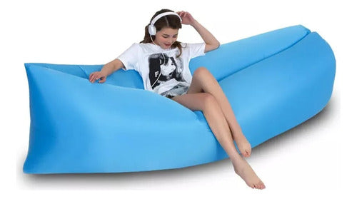 Colchoneta Sillón Inflable Jardin Playa Piscina 260cm