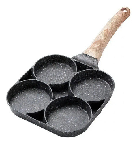 Sarten Antiadherente Desayunos Cocina Huevos Tortillas Gris