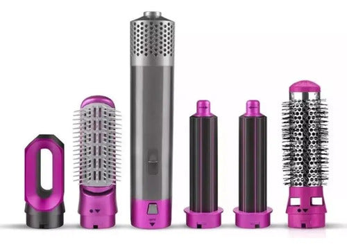Cepillo Secador Rizador De Pelo En Cerámica 5 En 1 1200w