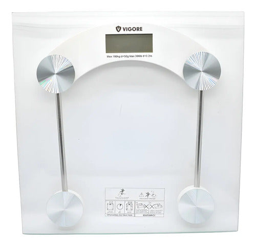 Balanza De Vidrio 30x30cm Vigore Transparente