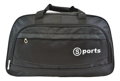 Bolso Deportivo Negro 55x20x30cm Sports