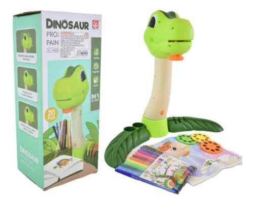 Proyector Para Dibujar Verde 20 Pcs Niño Niña Dinosaurios