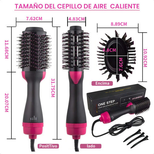 Cepillo Alisador Secador One Step Eléctrico 360