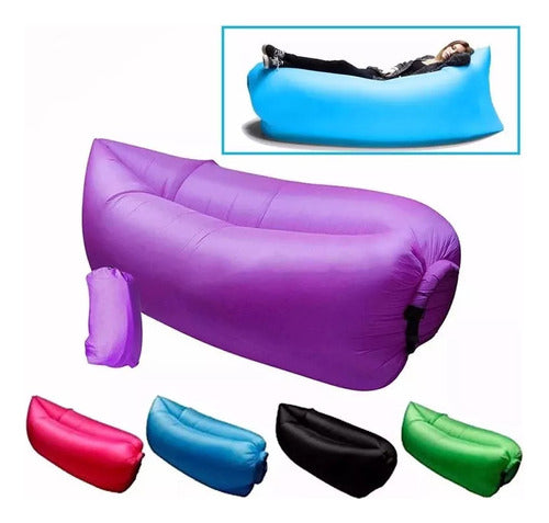 Colchoneta Sillón Inflable Jardin Playa Piscina 260cm
