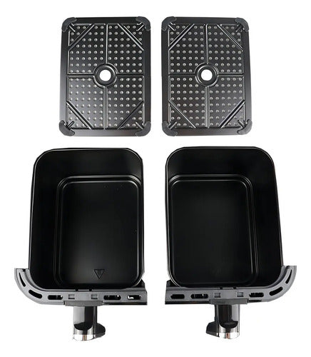 Freidora Sin Aceite Air Fryer Rotel Dual Canastos 4 + 4 Lt