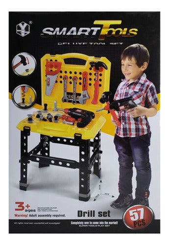 Banco De Herramientas X 57 Piezas En Caja 39 X 58 Cm