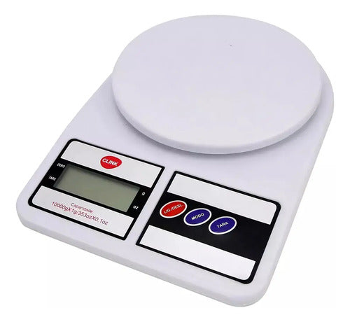Balanza Digital Para Cocina De 1 Gr Hasta 10 Kg Vigore Blanco 10 Kg