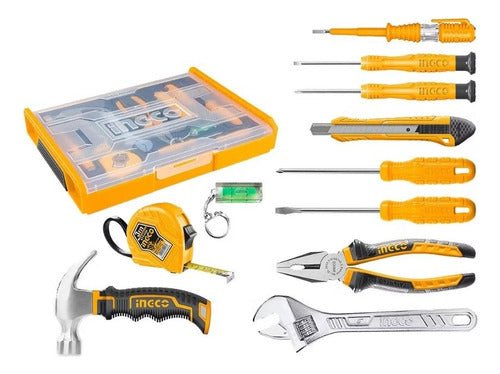Set Organizador + 11 Herramientas Ingco Hktv01h111