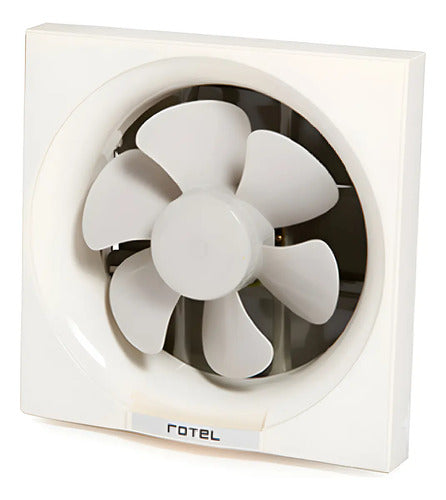 Extractor De Aire Cocina Baño Cuadrado 34x34 Cm Rotel Blanco