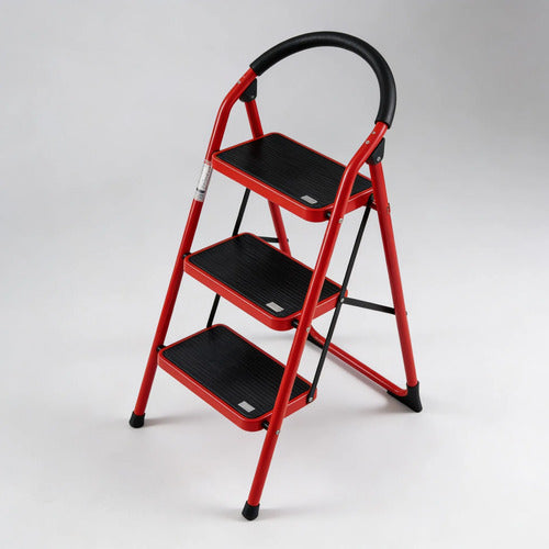 Escalera Plegable Vigore 3 Escalones Antideslizantes