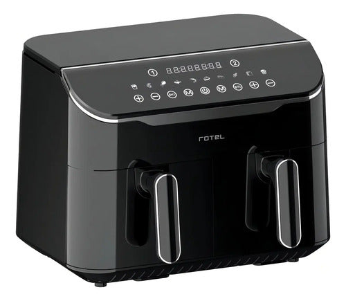 Freidora Sin Aceite Air Fryer Rotel Dual Canastos 4 + 4 Lt