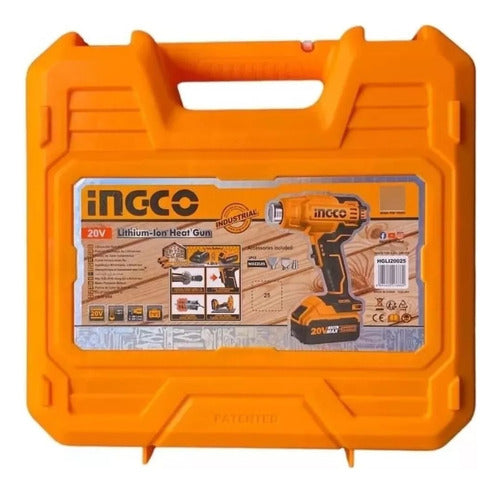 Pistola De Calor A Bateria 20v 550ºc + Bateria 4 Ah+cargador