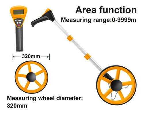 Odometro Digital Ingco Con Memorias Rango 10.000 Mt Color Am