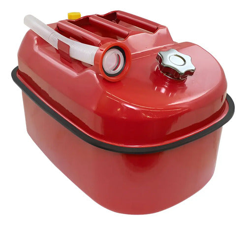 Bidon Metalico Nafta Combustible 20 L Tipo Nautico Lancha Rojo
