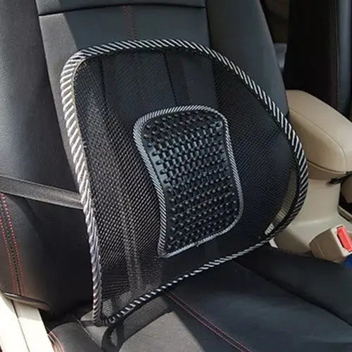 Soporte Lumbar Universal Para Espalda Coche Silla Oficina Negro