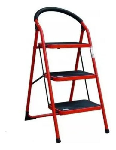 Escalera Plegable Vigore 3 Escalones Antideslizantes