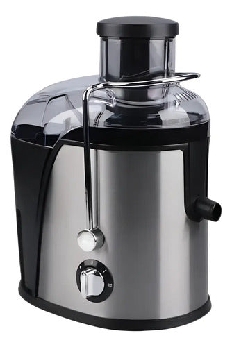 Juguera Extractor De Jugo Natural Acero Inoxidable Negro