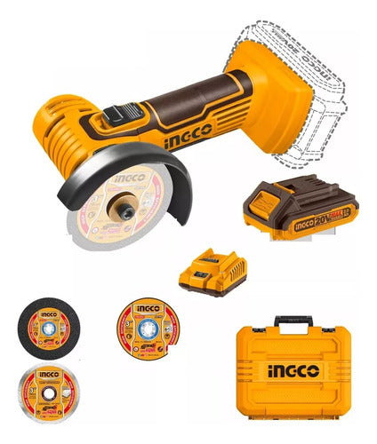 Mini Amoladora A Bateria 3 20v P20s Multifuncion Con B/c/v