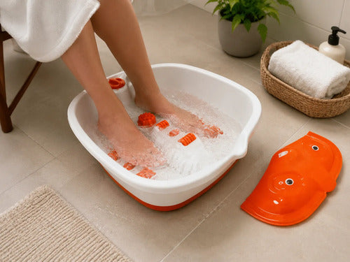 Masajeador De Pies Electrico Spa Burbujas Hidromasaje Blanco