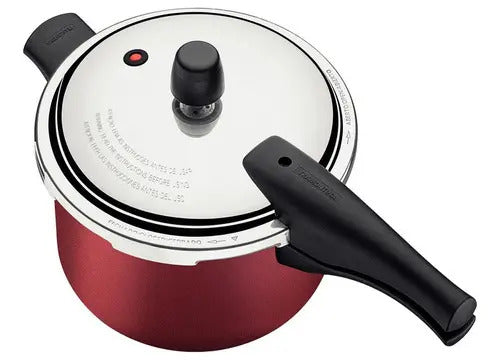 Olla A Presión Tramontina Vancouver 20cm Roja 4.50 Litros Rojo