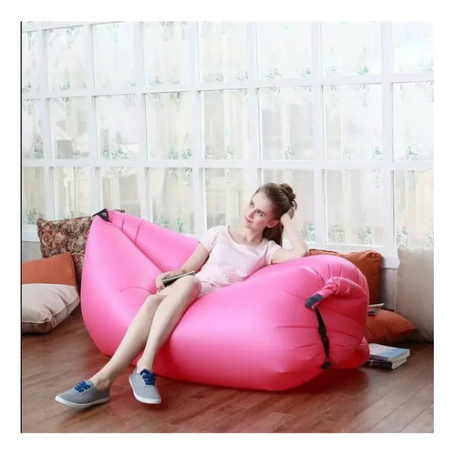 Colchoneta Sillón Inflable Jardin Playa Piscina 260cm