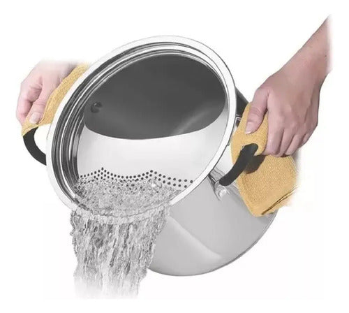 Olla Tramontina Solar Olla Para Spaghetti 62517/248 Inox Cts Gris