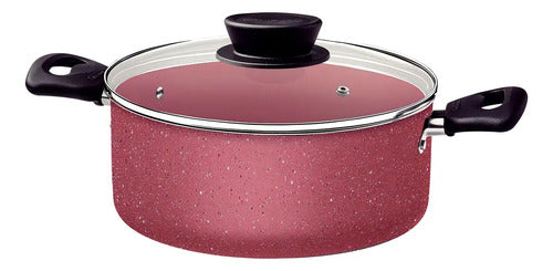 Juego De Batería De Cocina Tramontina 10 Piezas Linz Rosa