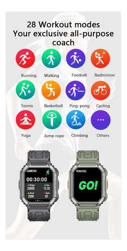 Relojes Inteligentes Smartwach Deporte 50 Sport Negro Deportivo Gris