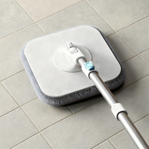 Mopa Cuadrada De Microfibra Con Balde Set De Limpieza
