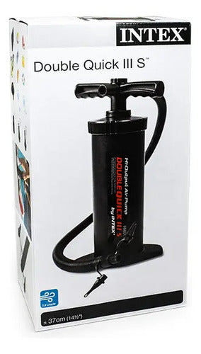 Inflador Doble Accion 37cm Intex Lh-3250 Negro