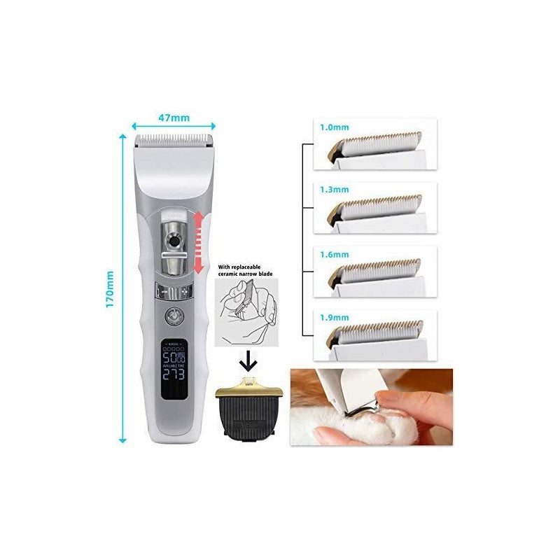 Maquina Cortar Pelo Inalámbrica Perro Gatos Mascota Tgouy