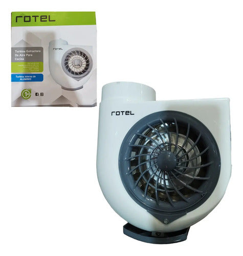 Extractor Turbina De Aire De Cocina Rotel Bajo Ruido Blanco
