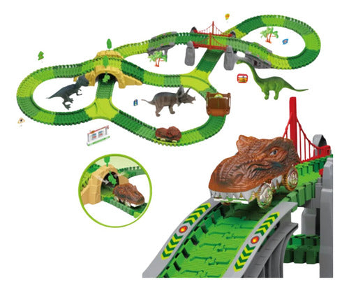 Pista Flex Dinosaurio - 270 Piezas