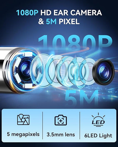 Limpiador De Oídos Para Endoscopio Con Cámara Wifi Hd