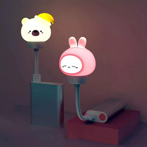 Veladora Usb Luz De Noche Dormitorio Dormir Bebe/niño